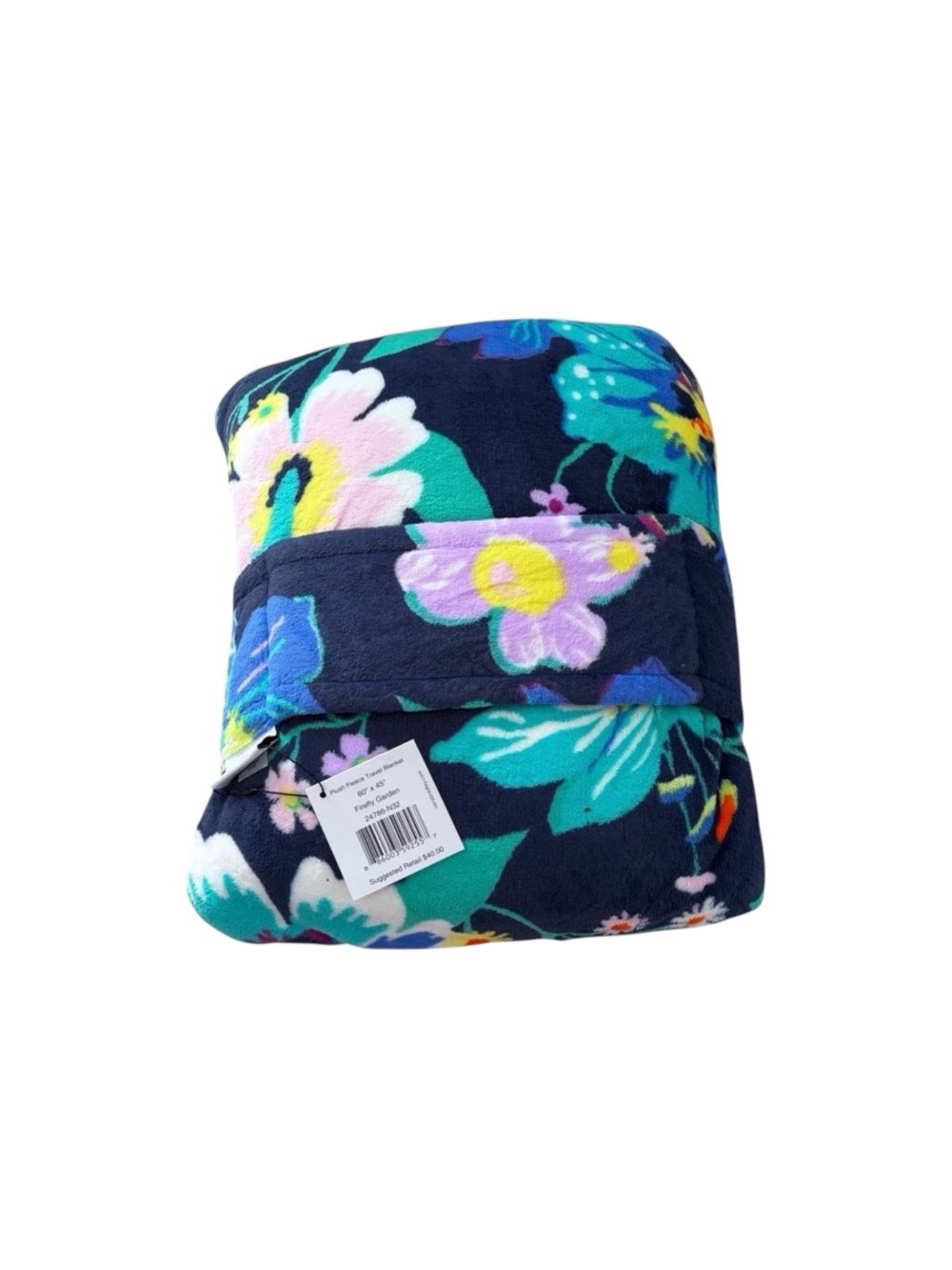 VERA BRADLEY PLUSH FLEECE THROW BLANKET FIREFLY GARDEN